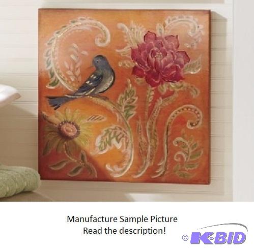 Bird On Canvas - Orange -&nbspCanvas is scre...