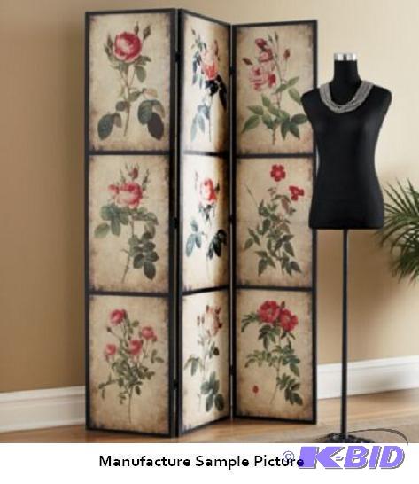Secret Garden Three Panel Rose Screen - Celeb...