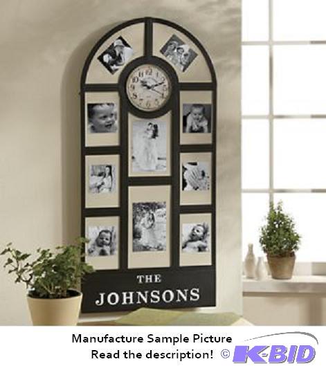 Personalized Photo Clock Frame -&nbspElegant...