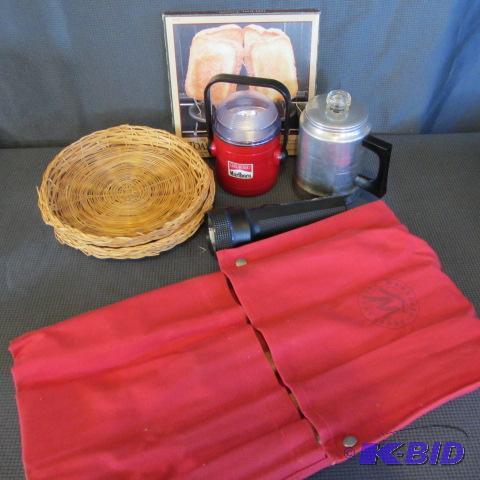 lot 139 image: Grill Tools, Toaster, Coffee Pot