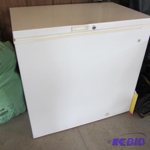 lot 21 image: GE Chest Freezer