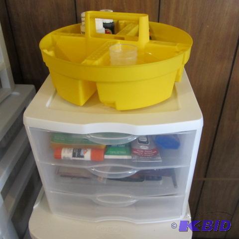 lot 212 image: Cabinet, Artist Brushes, Tool Carrier