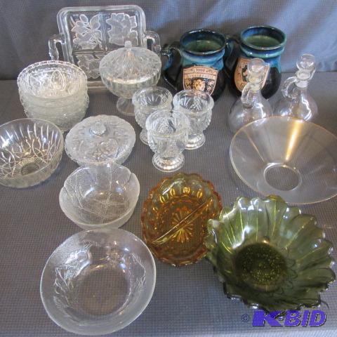 lot 31 image: Candy Dishes, Votives, Mugs