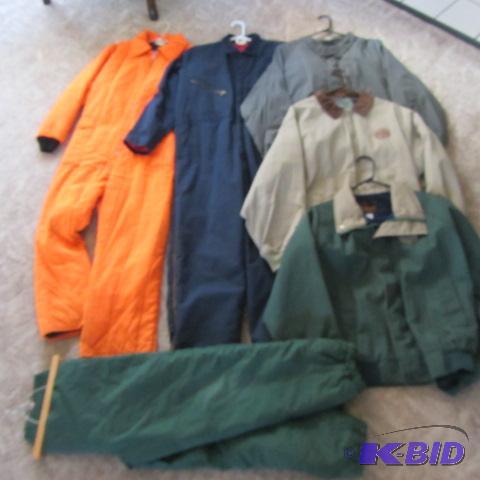 lot 345 image: Orange Coveralls, Jackets