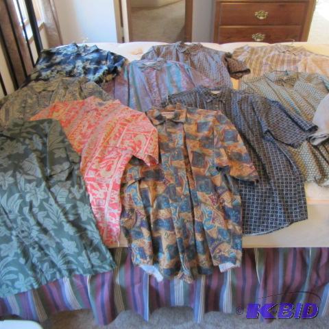 lot 385 image: Mens Short Sleeve Shirts