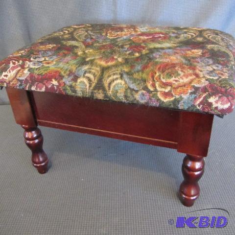lot 60 image: Footstool, Sewing Notions