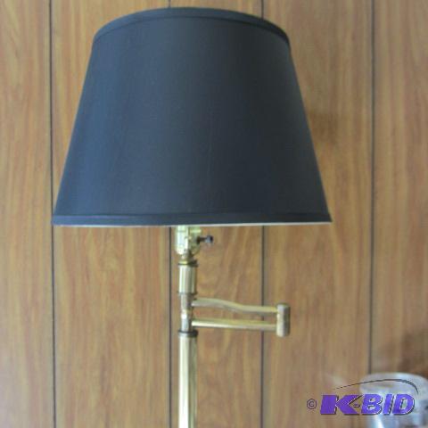 lot 73 image: Swing Arm Floor Lamp