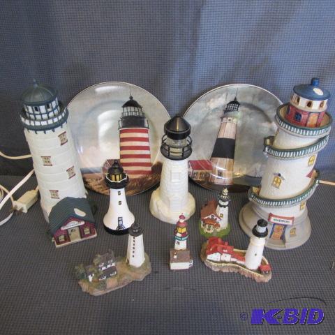 lot 75 image: Lighthouse Figures & Lights