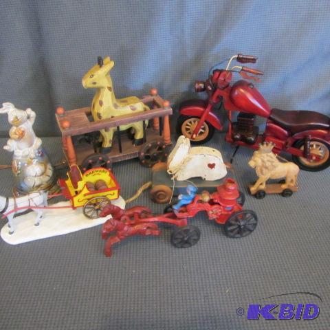 lot 80 image: Cast, Pull & Wooden Toys