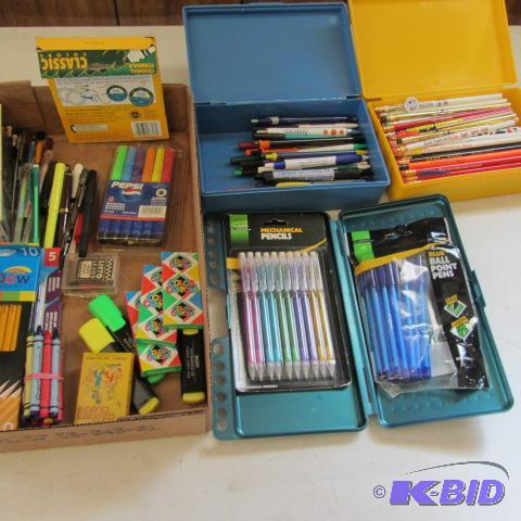 lot 91 image: Pencils, Highlighters, Crayons