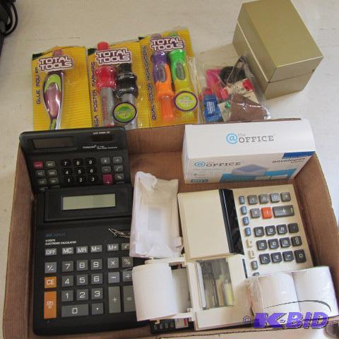 lot 95 image: Calculators, Markers, Envelopes