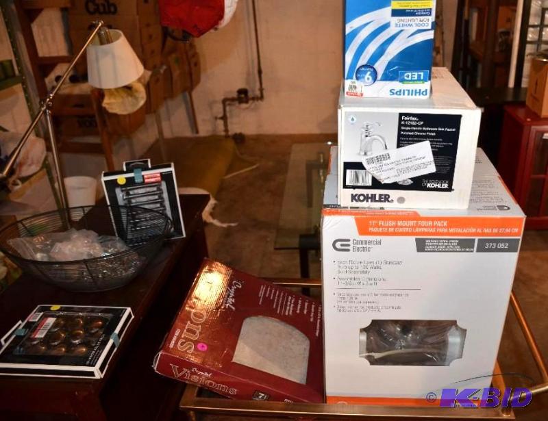 lot 44 image: Large lot of items - New Kohler faucet, new k...