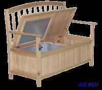 lot 59 image: Outdoor Wood Bench Cooler...