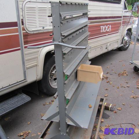 lot 25 image: Parts Bin Rack