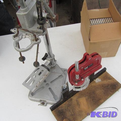 lot 262 image: Drill Press Stand, Saw Box