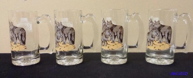 lot 28 image: 4 Schmidt Beer Series I Beer Mugs