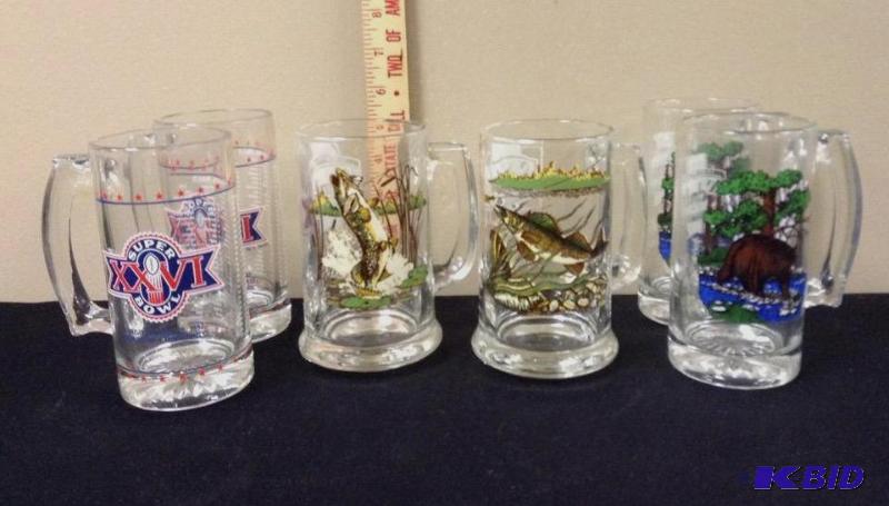 lot 37 image: Schmidt Beer Collector Series & Super Bowl XXVI Mugs