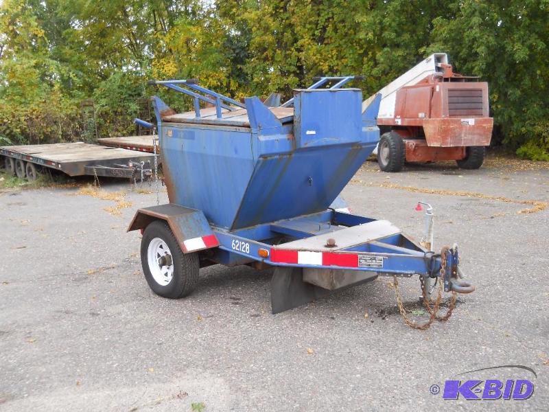 lot 2 image: 2002 Marathon Asphalt Melter  Applicator Trailer. Full of Tar. Municipal Unit.