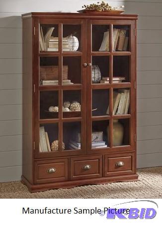 Saunders Cabinet - Dark Oak -&nbspFramed gla...
