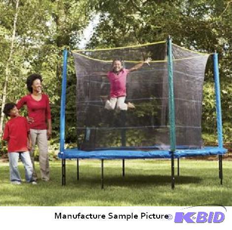 lot 19 image: Pure Fun 8 Foot Trampoline with Netting - Mod...