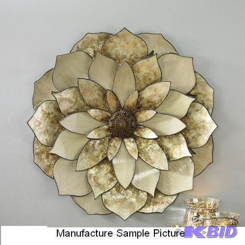 lot 26 image: Capiz Flower - Handcrafted from natural capiz...