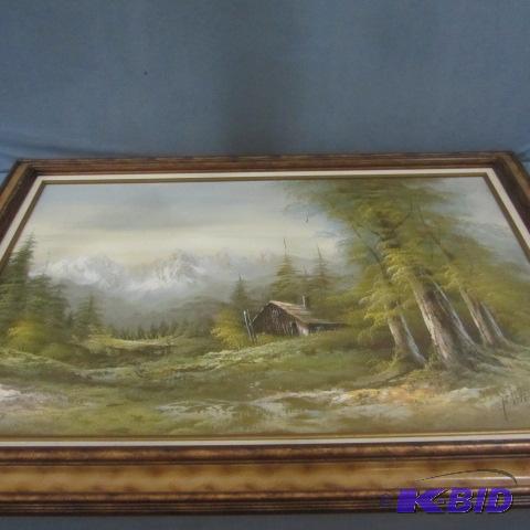 Acrylic Woodland Scene