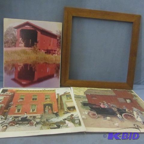 N. Rockwell, Covered Bridge, Frames