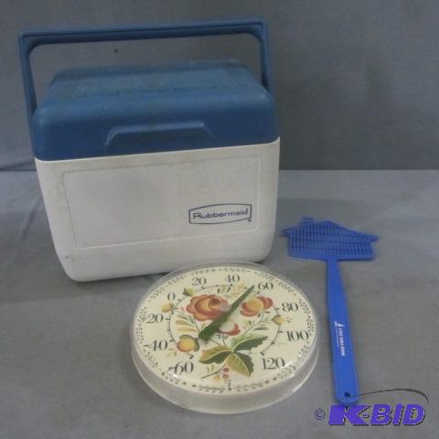 Thermometer, Rubbermaid Cooler