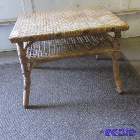 Wicker, Rattan End Table