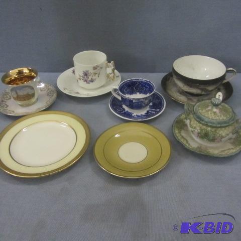 Finland, France, Germany Tea Cups, Saucers