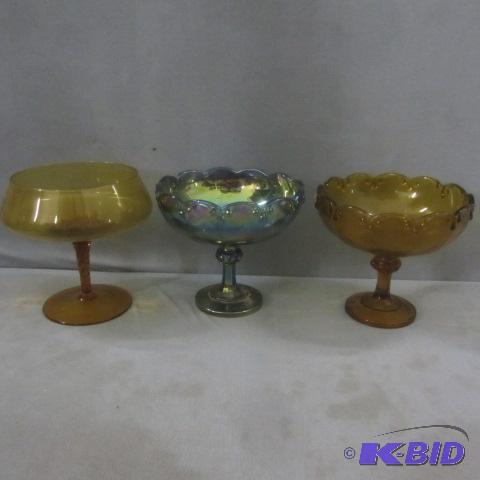 Compotes, Carnival Glass