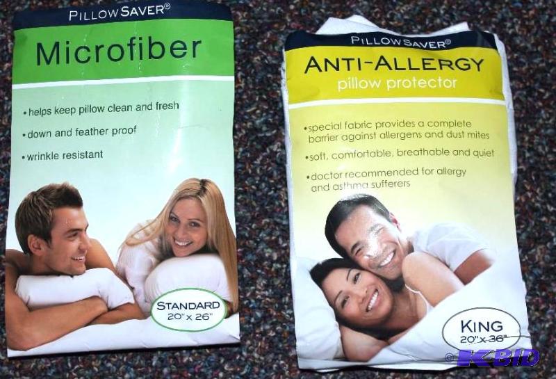 1 Standard  1 King Pillow Protecters
