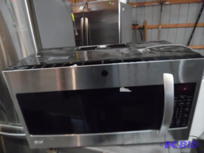 lot 8 image: NEW LG 1.7 cu. ft. Over the Range Convection Microwave in Stainless Steel