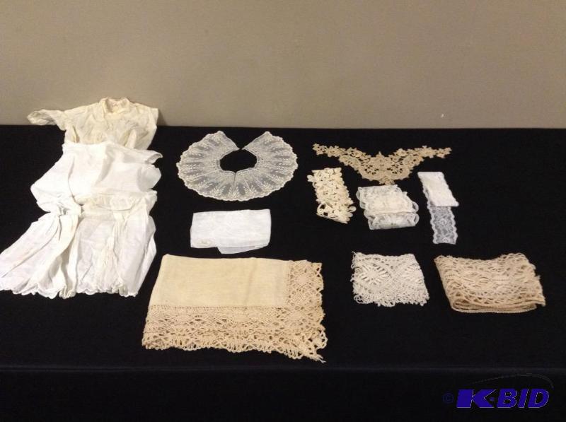 lot 105 image: Vintage Lace and Accessories