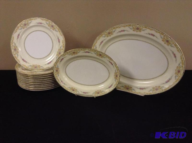 lot 129 image: Noritake Platters & Dinner Plates