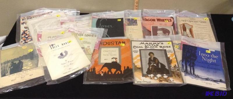 lot 19 image: Variety of Sheet Music