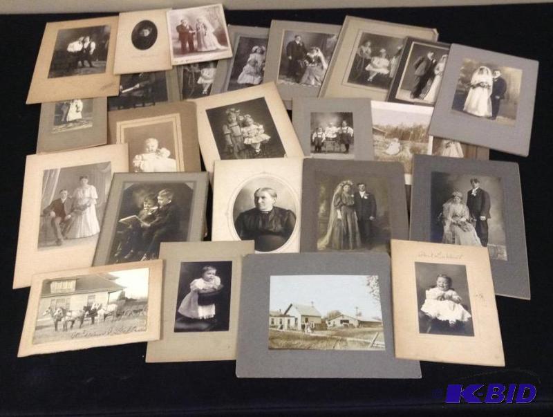 lot 85 image: Assortment Vintage Cabinet Cards