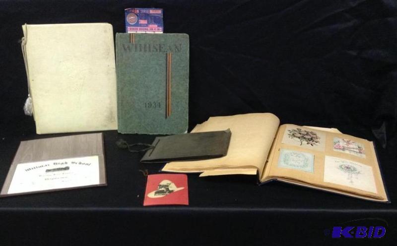 lot 89 image: Scrapbook, Yearbook, Wedding Album