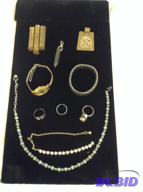 lot 98 image: Vintage Pendants, Watches, Rings & Necklaces