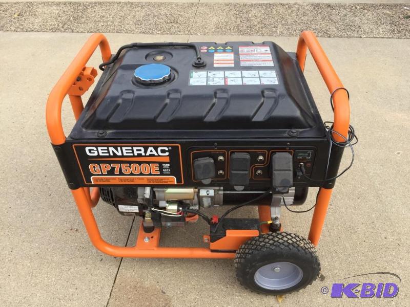 lot 2 image: Generac GP7500E