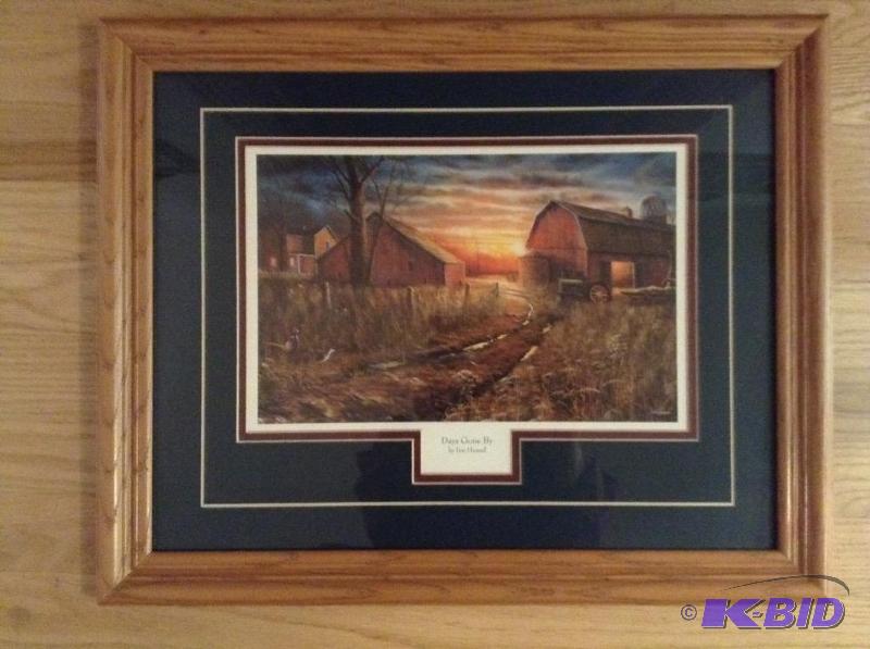 lot 24 image: Framed Days Gone By Jim Hansel Print