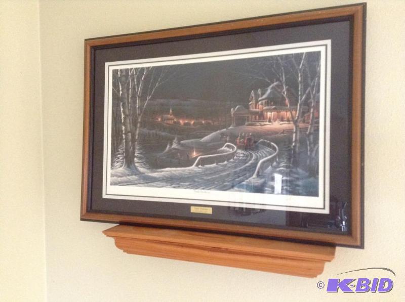 lot 26 image: Framed & Signed Family Tradition Terry Redlin Print