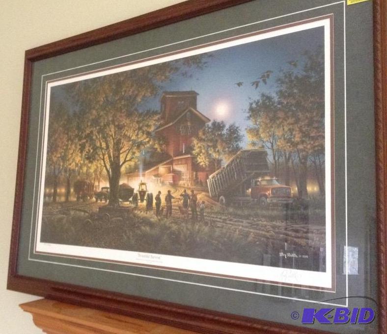 lot 29 image: Bountiful Harvest Framed Terry Redlin Print