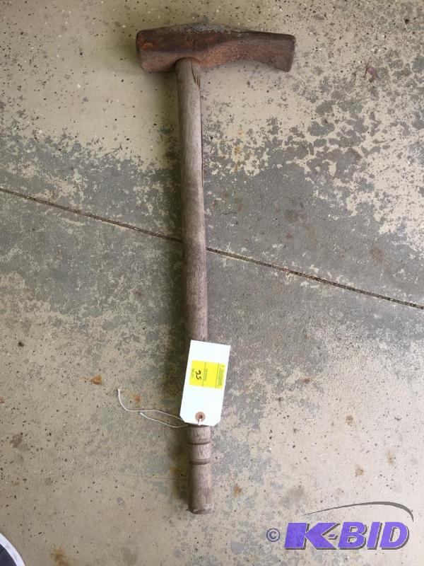 lot 56 image: Wood Handled Hammer Tool
