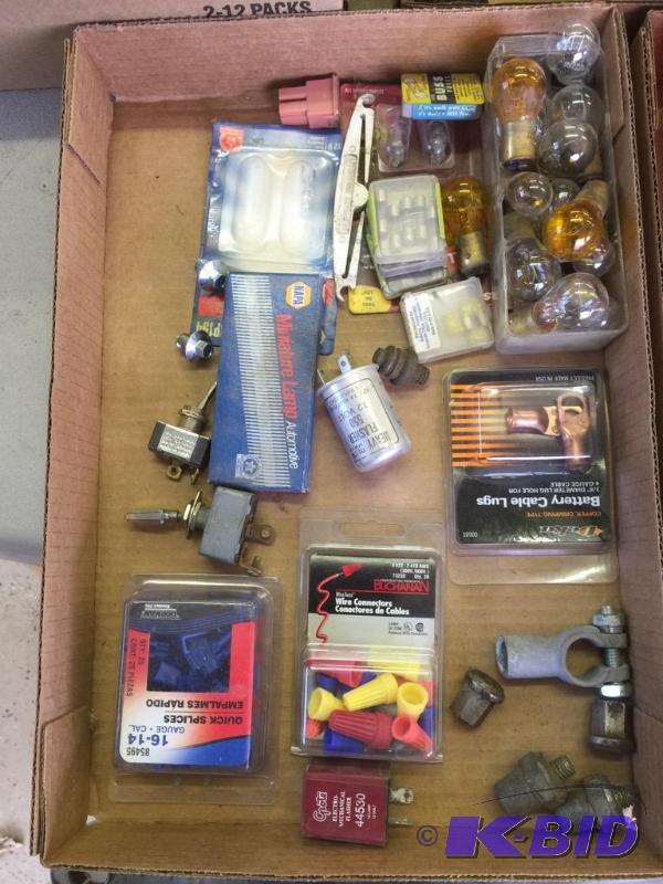 lot 64 image: Collection Bulbs and Electrical Supplies