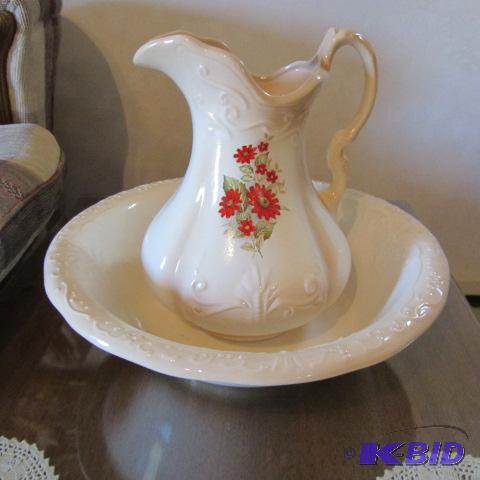 Pitcher & Wash Basin