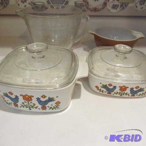 Corning, Fire King, Pyrex