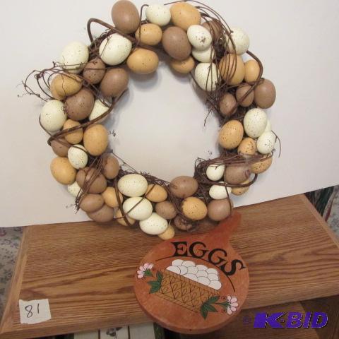 Egg Wreath & Cutting Board