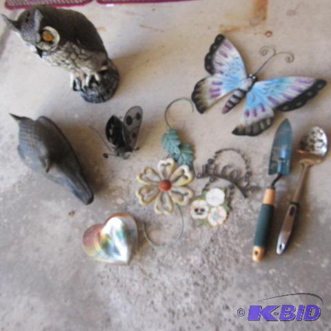 Owl & Crow Decoy, Garden Decor