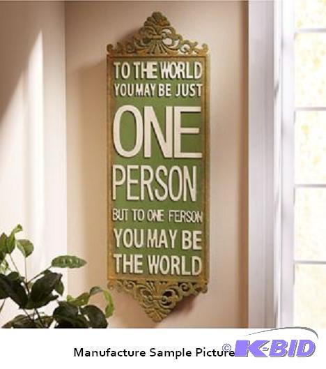Wall Plaque To The World - Find your daily in...